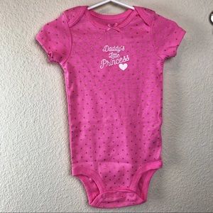 NWOT Pink & Gold Polka Dot Daddy’s Little Princess